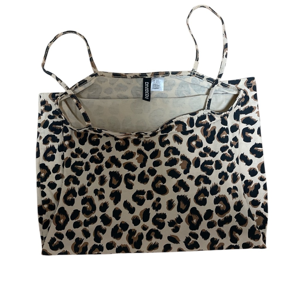 Divided Leopard Print Mini Dress - Picture 3 of 3